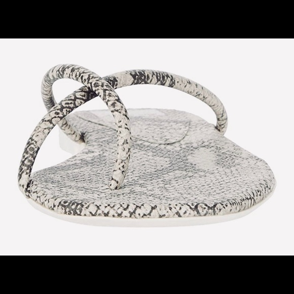 NIB DOLCE VITA SZ7.5 Stone Snake print Stella Sand - Picture 9 of 12